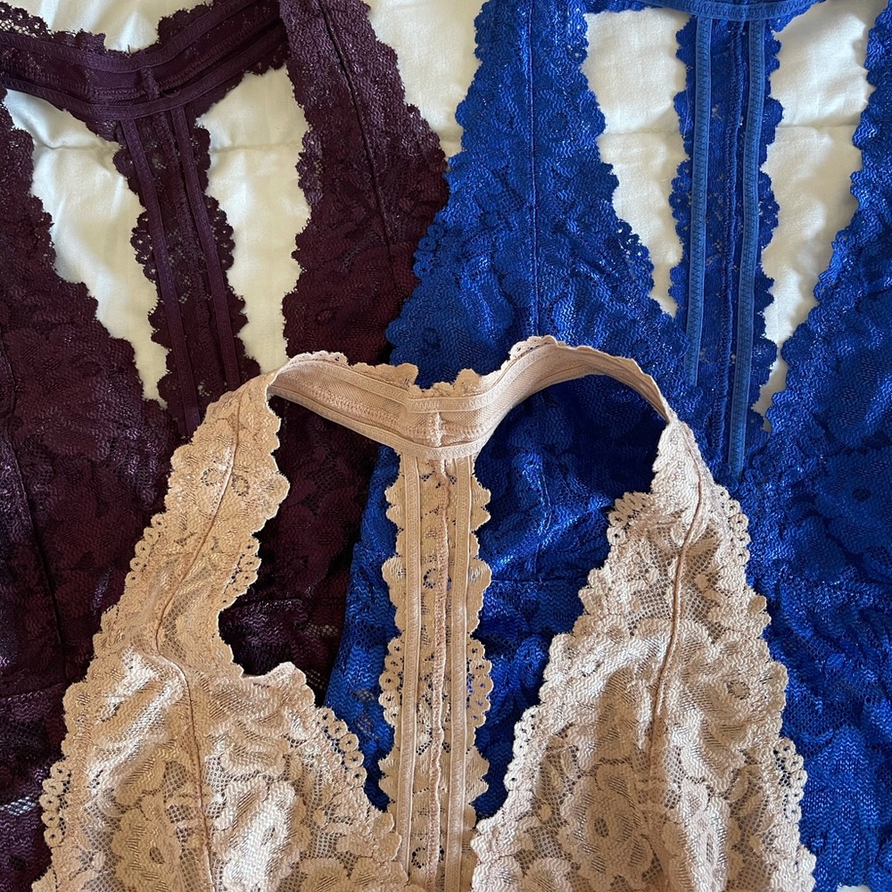 free people bralette bundle
